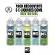 Pack MENTHE 5 E-liquides 50ml MIX