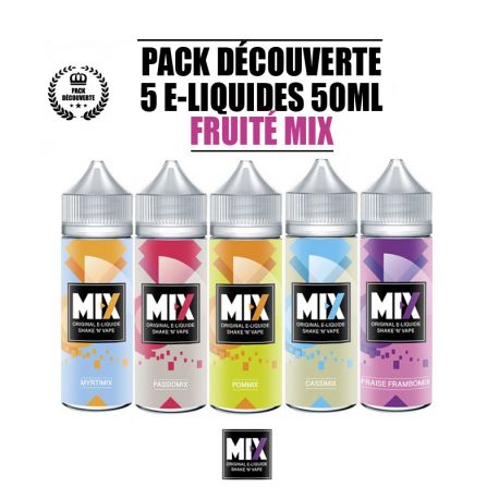 Pack FRUIT&Eacute; 5 E-liquides 50ml MIX