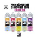 Pack FRUIT&Atilde; 5 E-liquides 50ml MIX