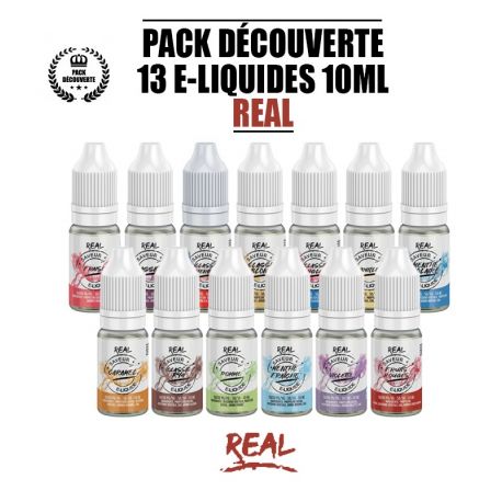 Pack 13 e-liquides 10ml REAL