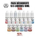 Pack 13 e-liquides 10ml REAL