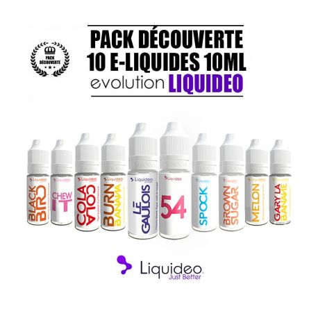 PACK 10ml LIQUIDEO D&Eacute;COUVERTE &Eacute;VOLUTION