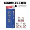 Pack 5 RÉSISTANCES GTX VAPORESSO