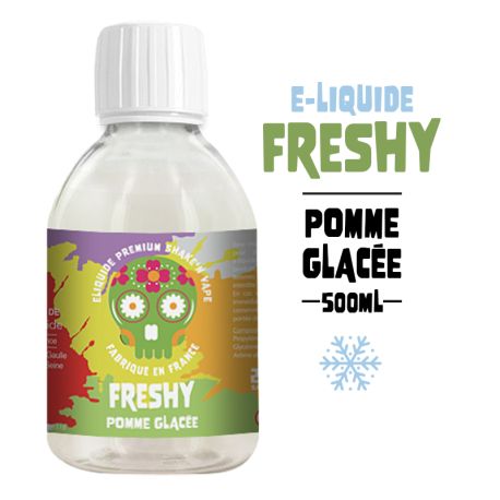 E-LIQUIDE FRESHY 500ml POMME GLAC&Eacute;E