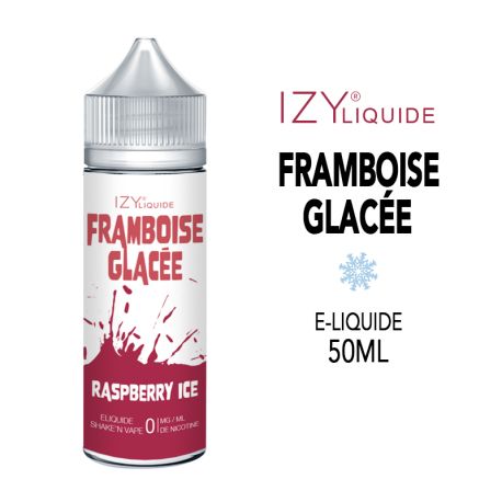 E-liquide 50ml FRAMBOISE GLAC&Eacute;E IZY LIQUIDE