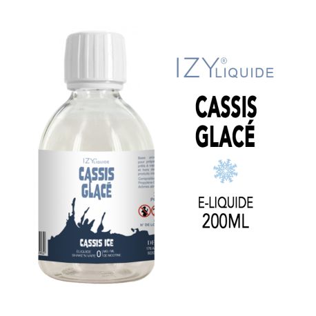 CASSIS GLAC&Eacute; IZY LIQUIDE 200ml