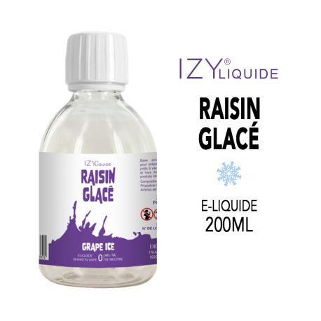 RAISIN GLAC&Eacute; IZY LIQUIDE 200ml