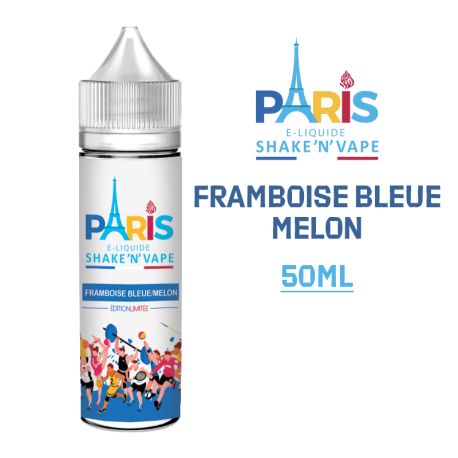 E-liquide PARIS 50ML FRAMBOISE BLEUE MELON