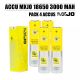 Pack 4 Accu MXJO 3000 mAh 35A 18650 rechargeable