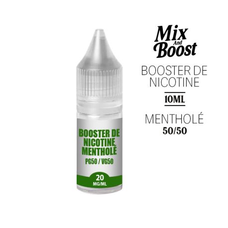 BOOSTER DE NICOTINE MENTHOL&Eacute; - 50/50 - 10ML