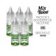 PACK DE 5 BOOSTERS DE NICOTINE MENTHOLÉ - 50/50 - 10ML