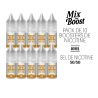 PACK DE 10 BOOSTER SEL DE NICOTINE- 50/50 - 10ML