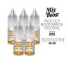 PACK DE 5 BOOSTER SEL DE NICOTINE - 50/50 - 10ML