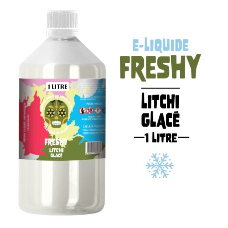 E-LIQUIDE LITCHI GLAC&Eacute; &ndash; FRESHY 1 LITRE 