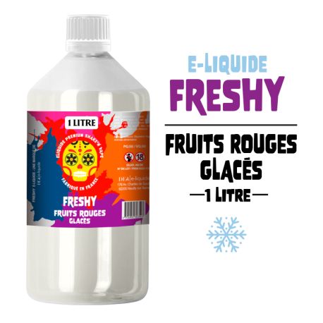 E-LIQUIDE FRUITS ROUGES GLAC&Eacute;S &ndash; FRESHY 1 LITRE 