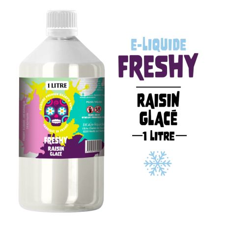 E-LIQUIDE RAISIN GLAC&Eacute; &ndash; FRESHY 1 LITRE 