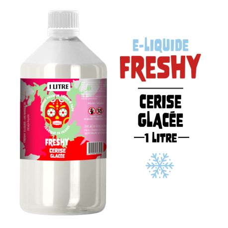 E-LIQUIDE CERISE GLAC&Eacute;E &ndash; FRESHY 1 LITRE 