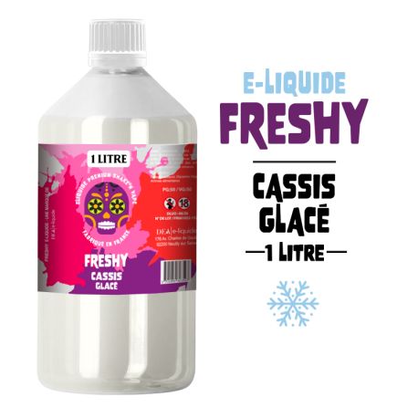 E-LIQUIDE CASSIS GLAC&Eacute; &ndash; FRESHY 1 LITRE 