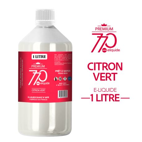 E-LIQUIDE CITRON VERT &ndash; 770 PREMIUM - 1 LITRE 