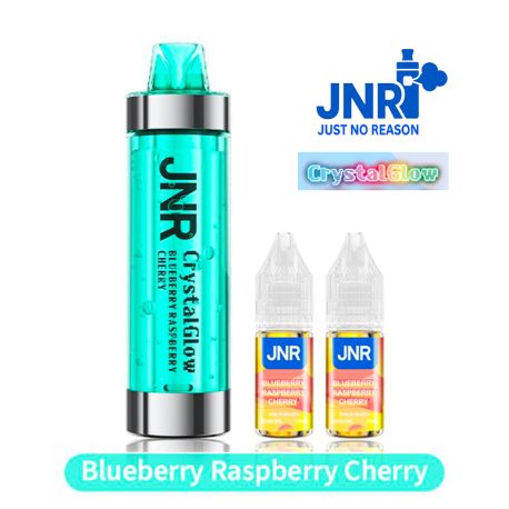 POD JNR RECHARGEABLE - CRYSTAL GLOW 33K - BLUEBERRY-RASPBERRY-CHERY