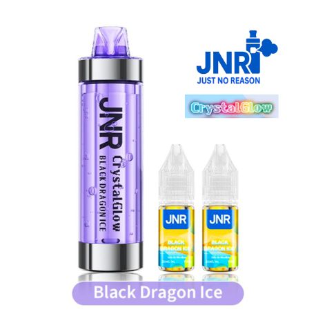 POD JNR RECHARGEABLE - CRYSTAL GLOW 33K - BLACK DRAGON ICE