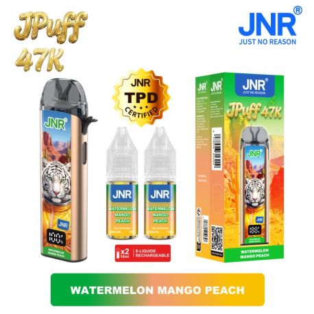 POD RECHARGEABLE - JPUFF 47K JNR - WATERMELON MANGO PEACH