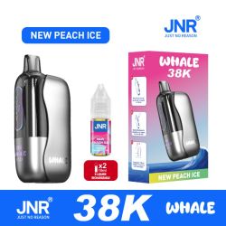 POD RECHARGEABLE - WHALE 38K JNR - NEW PEACH ICE