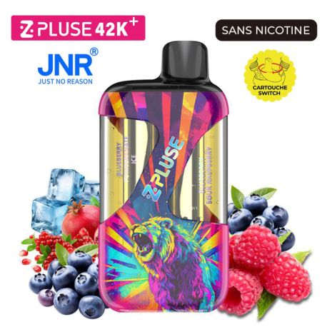 POD ZPLUSE 42K - SANS NICOTINE - BLUEBERRY POMEGRANATE ICE + BLUEBERRY SOUR RASPBERRY - JNR