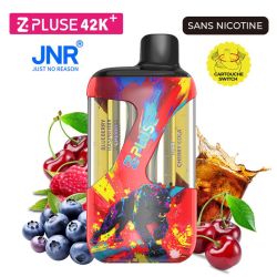 POD ZPLUSE 42K - SANS NICOTINE - BLUEBERRY RASPBERRY CHERRY + FIZZY COLA - JNR