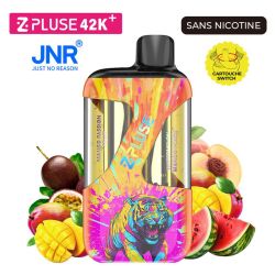 POD ZPLUSE 42K - SANS NICOTINE - MANGO PASSION FRUIT + WATERMELON MANGO PEACH - JNR