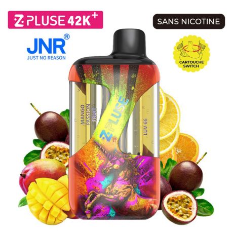 POD ZPLUSE 42K - SANS NICOTINE - MANGO PASSION FRUIT + LUV 66 - JNR