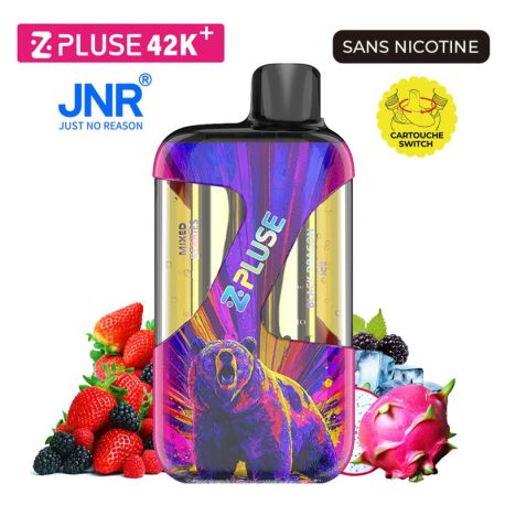 POD ZPLUSE 42K - SANS NICOTINE - MIXED BERRIES + BLACK DRAGON ICE - JNR