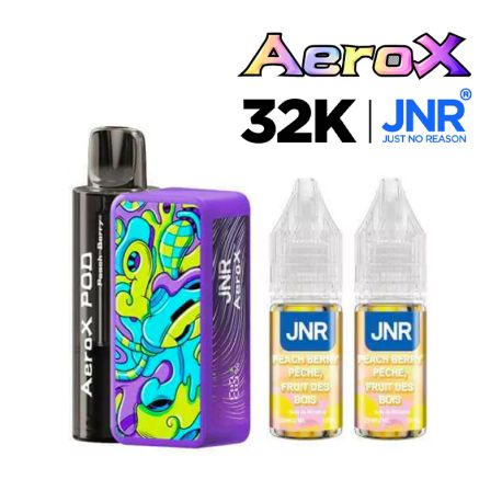 POD RECHARGEABLE - AEROX 32K - PEACH BERRY - JNR