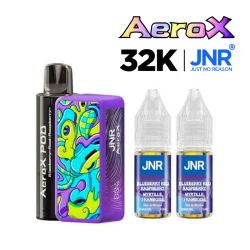 POD RECHARGEABLE - AEROX 32K - BLUEBERRY RED RASPBERRY - JNR