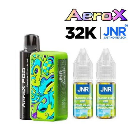 POD RECHARGEABLE - AEROX 32K - PASSION FRUIT KIWI - JNR
