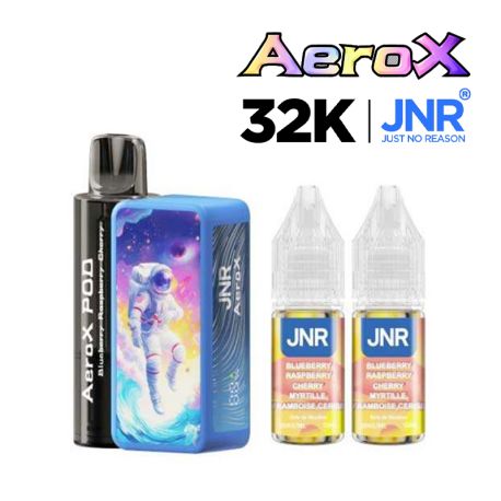 POD RECHARGEABLE - AEROX 32K - BLUEBERRY RASPBERRY CHERRY - JNR